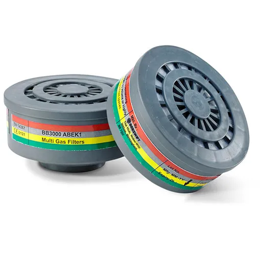 Beeswift Respirator ABEK1 Filters (pair) — Grey
